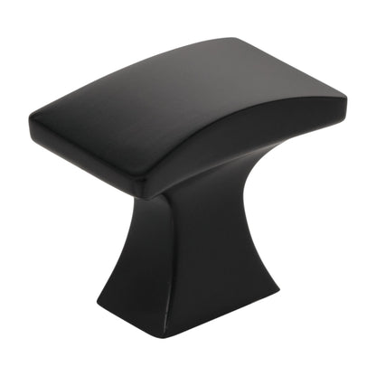Jeffrey Alexander Philip Handle in Matte Black, Knob