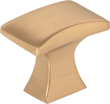 Jeffrey Alexander Philip Handle in Satin Bronze, Knob
