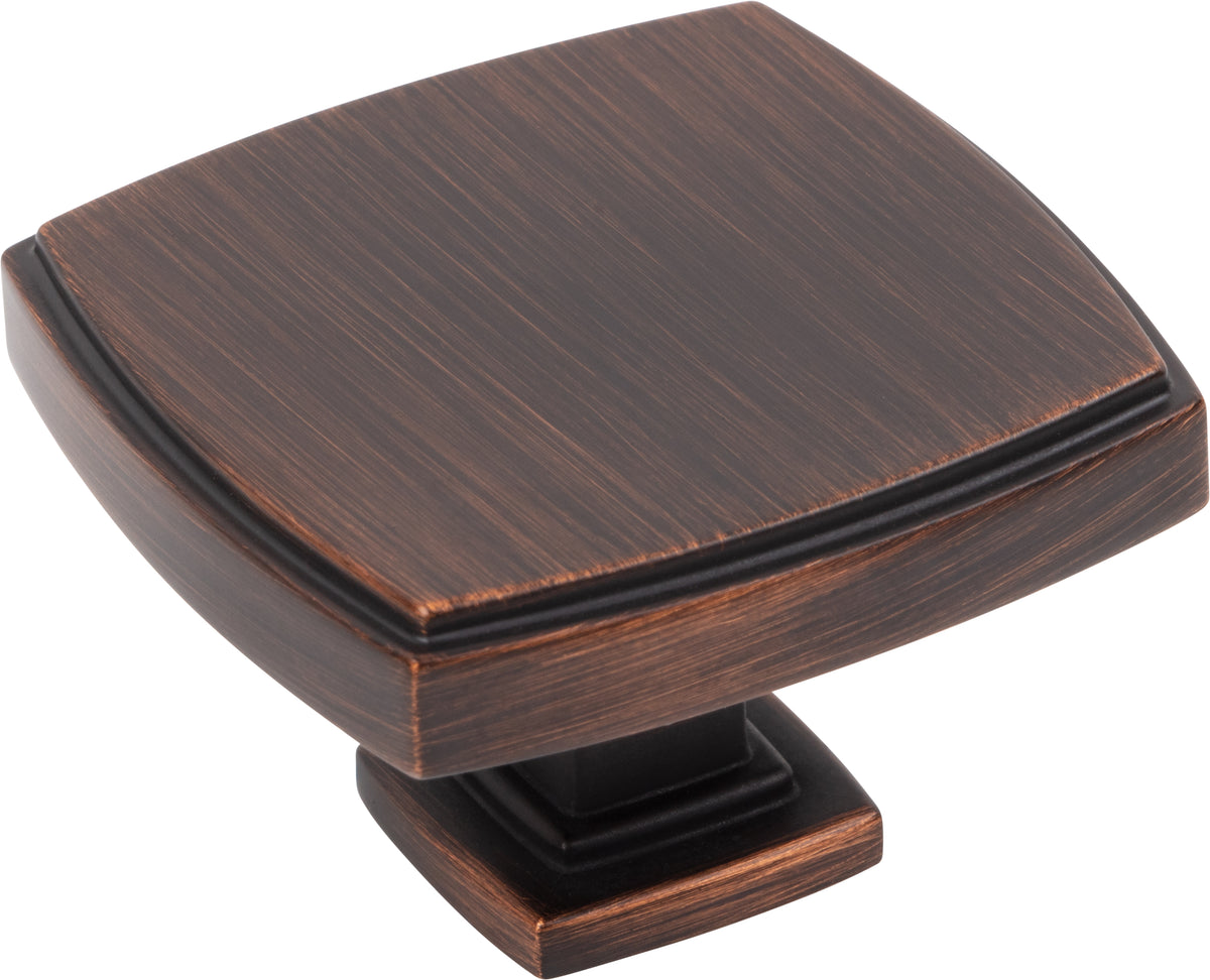 Jeffrey Alexander Renzo Handle in Brushed Oil Rubbed Bronze, 1 3/4" Square Knob