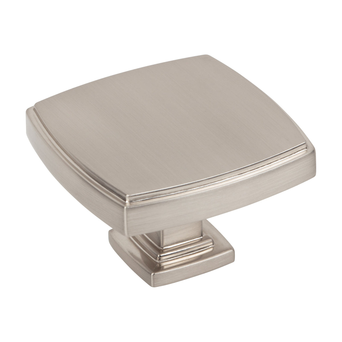 Jeffrey Alexander Renzo Handle in Satin Nickel, 1 3/4" Square Knob