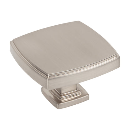 Jeffrey Alexander Renzo Handle in Satin Nickel, 1 3/4" Square Knob