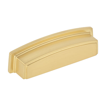 Jeffrey Alexander Renzo Handle in Brushed Gold, 3 3/4" Cup