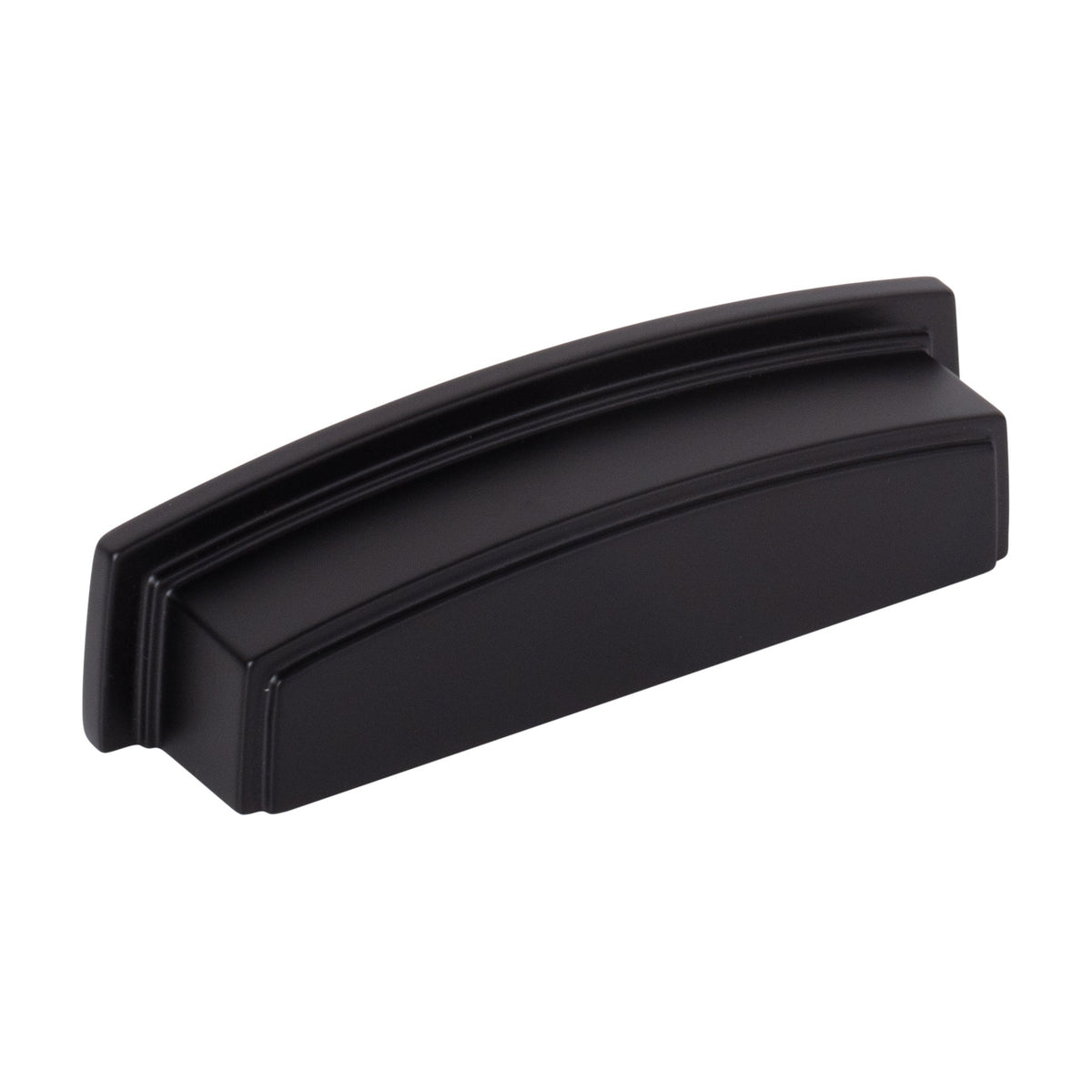 Jeffrey Alexander Renzo Handle in Matte Black, 3 3/4" Cup