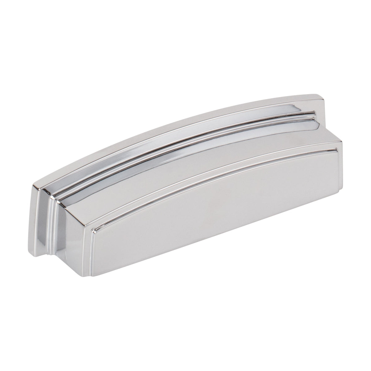 Jeffrey Alexander Renzo Handle in Polished Chrome, 3 3/4" Cup