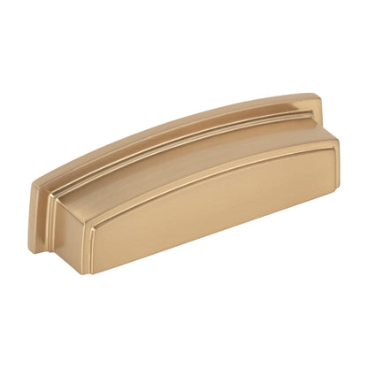 Jeffrey Alexander Renzo Handle in Satin Bronze, 3 3/4" Cup