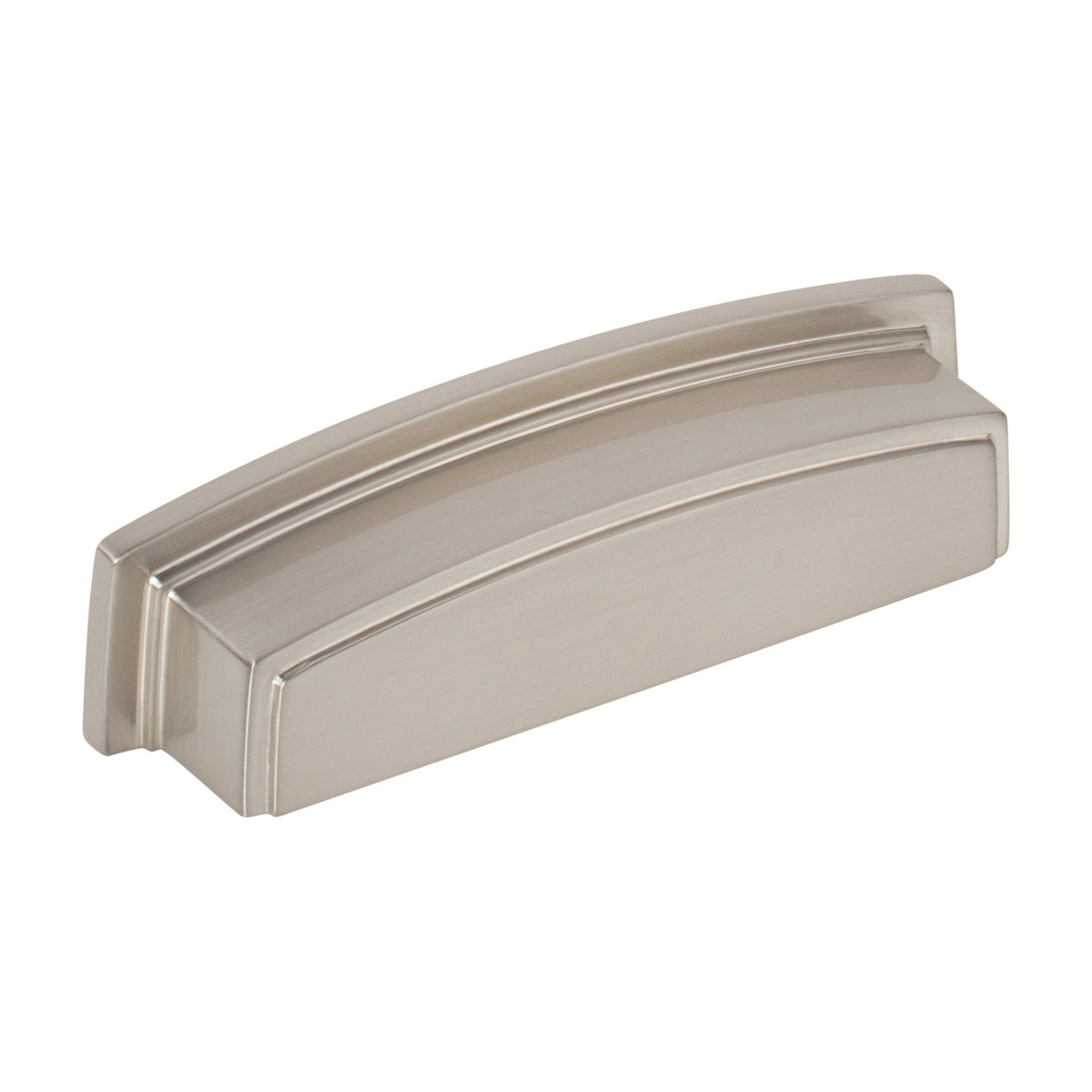 Jeffrey Alexander Renzo Handle in Satin Nickel, 3 3/4" Cup