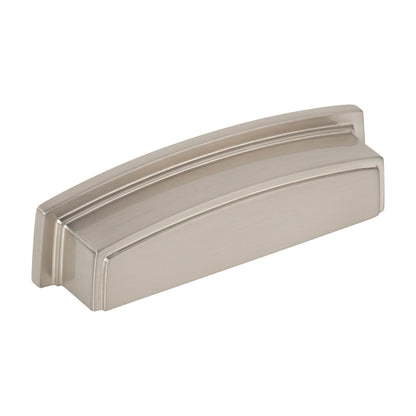 Jeffrey Alexander Renzo Handle in Satin Nickel, 3 3/4" Cup