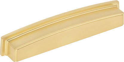 Jeffrey Alexander Renzo Handle in Brushed Gold, 6 1/4" Cup