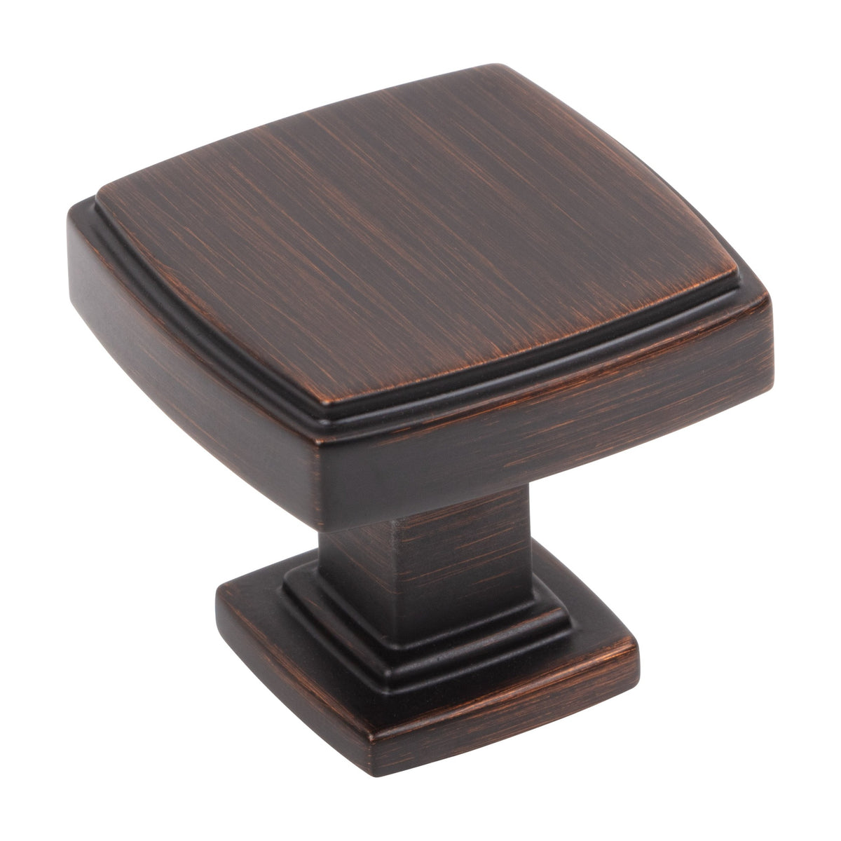 Jeffrey Alexander Renzo Handle in Brushed Oil Rubbed Bronze, 1 1/4" Square Knob
