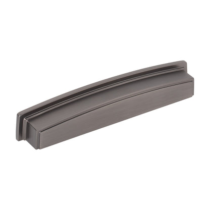 Jeffrey Alexander Renzo Handle in Brushed Pewter, 6 1/4" Cup