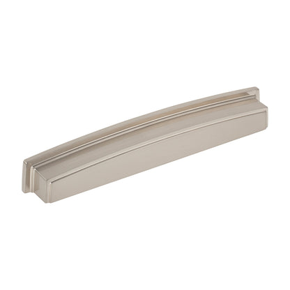 Jeffrey Alexander Renzo Handle in Satin Nickel, 7 1/2" Cup
