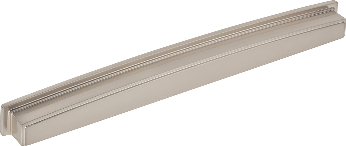 Jeffrey Alexander Renzo Handle in Satin Nickel, 12" Cup