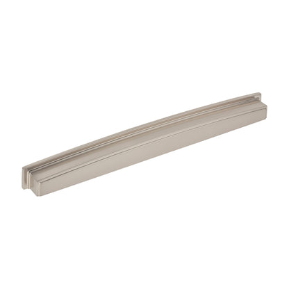 Jeffrey Alexander Renzo Handle in Satin Nickel, 12" Cup