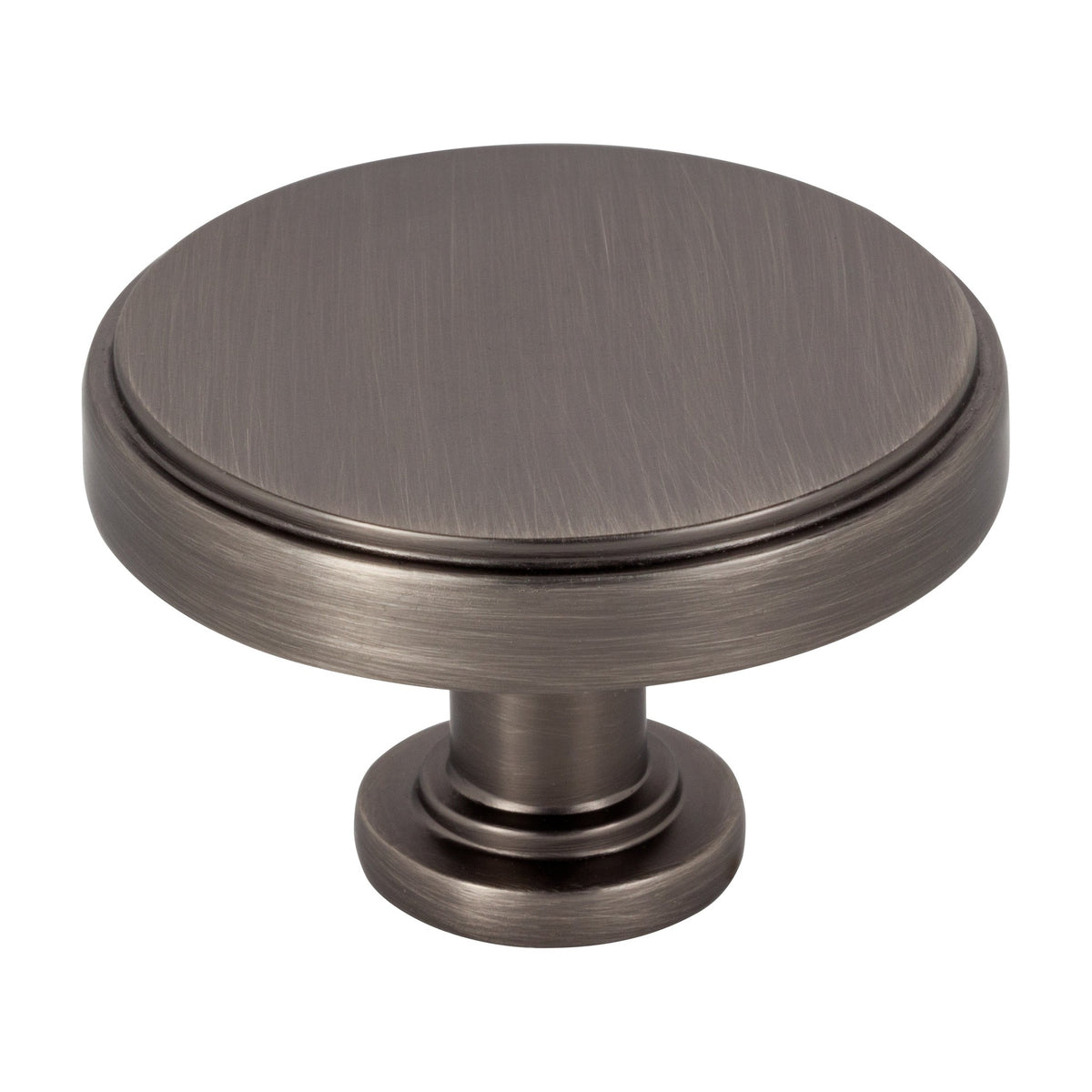 Jeffrey Alexander Richard Handle in Brushed Pewter, 1 3/4" Knob