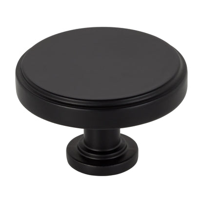 Jeffrey Alexander Richard Handle in Matte Black, 1 3/4" Knob
