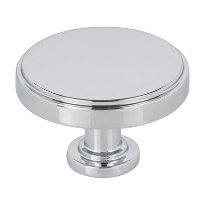 Jeffrey Alexander Richard Handle in Polished Chrome, 1 3/4" Knob