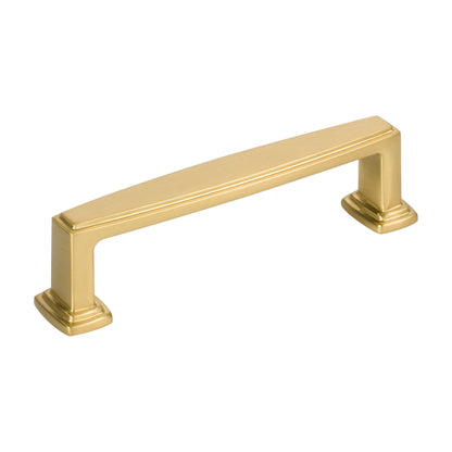 Jeffrey Alexander Richard Handle in Brushed Gold, 3 3/4"