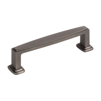 Jeffrey Alexander Richard Handle in Brushed Pewter, 3 3/4"
