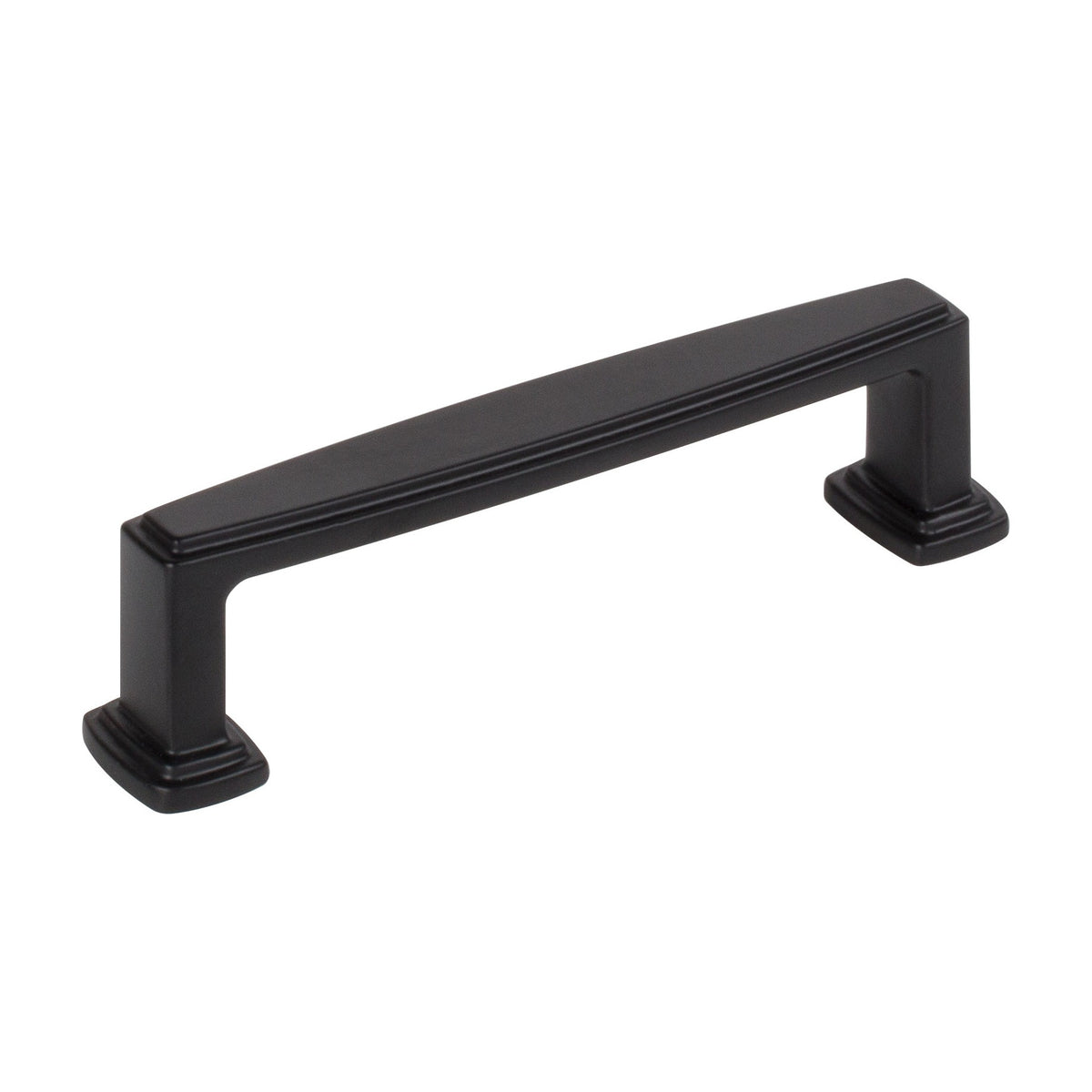 Jeffrey Alexander Richard Handle in Matte Black, 3 3/4"