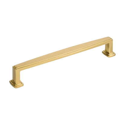 Jeffrey Alexander Richard Handle in Brushed Gold, 6 1/4"