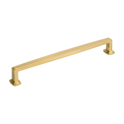 Jeffrey Alexander Richard Handle in Brushed Gold, 7 1/2"