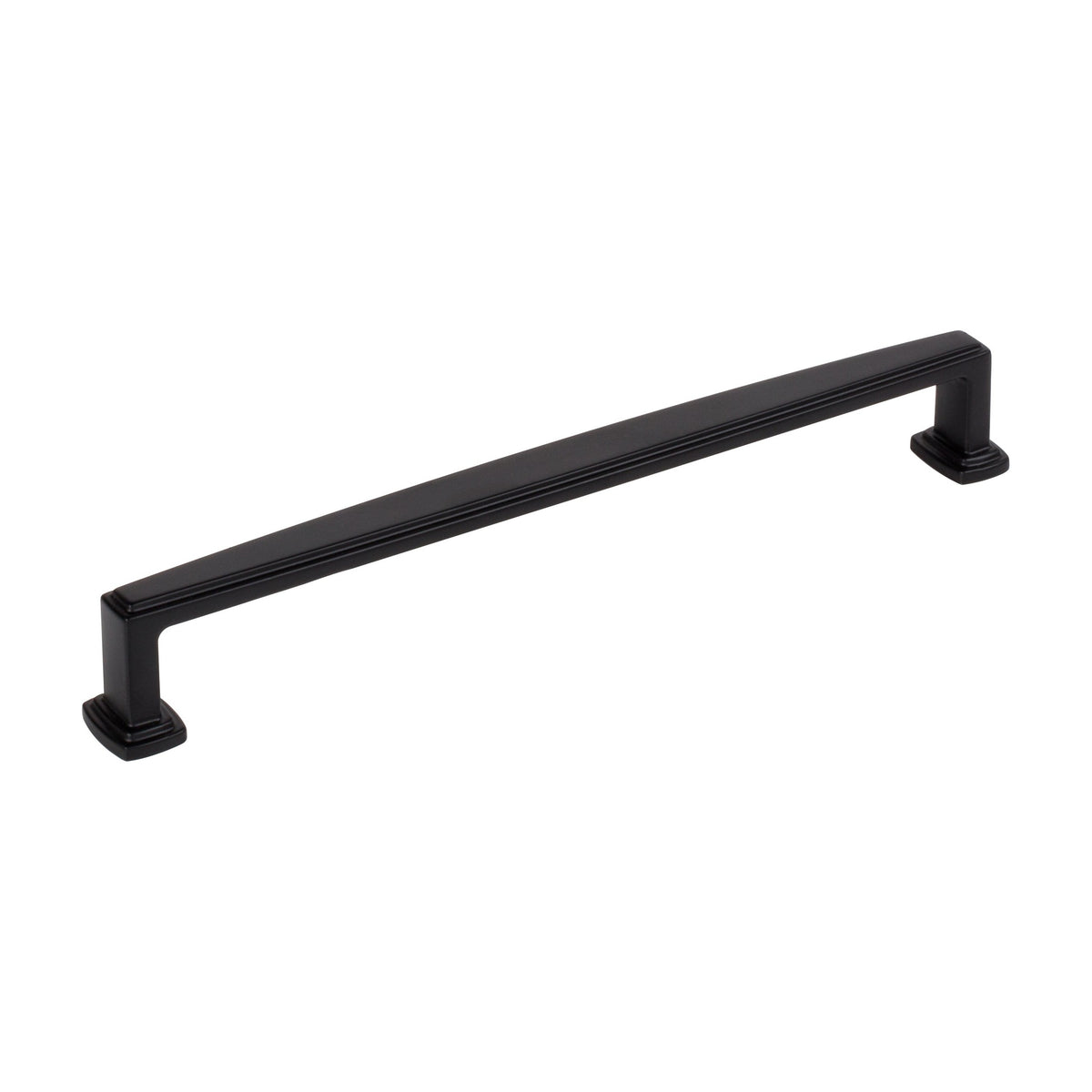 Jeffrey Alexander Richard Handle in Matte Black, 7 1/2"