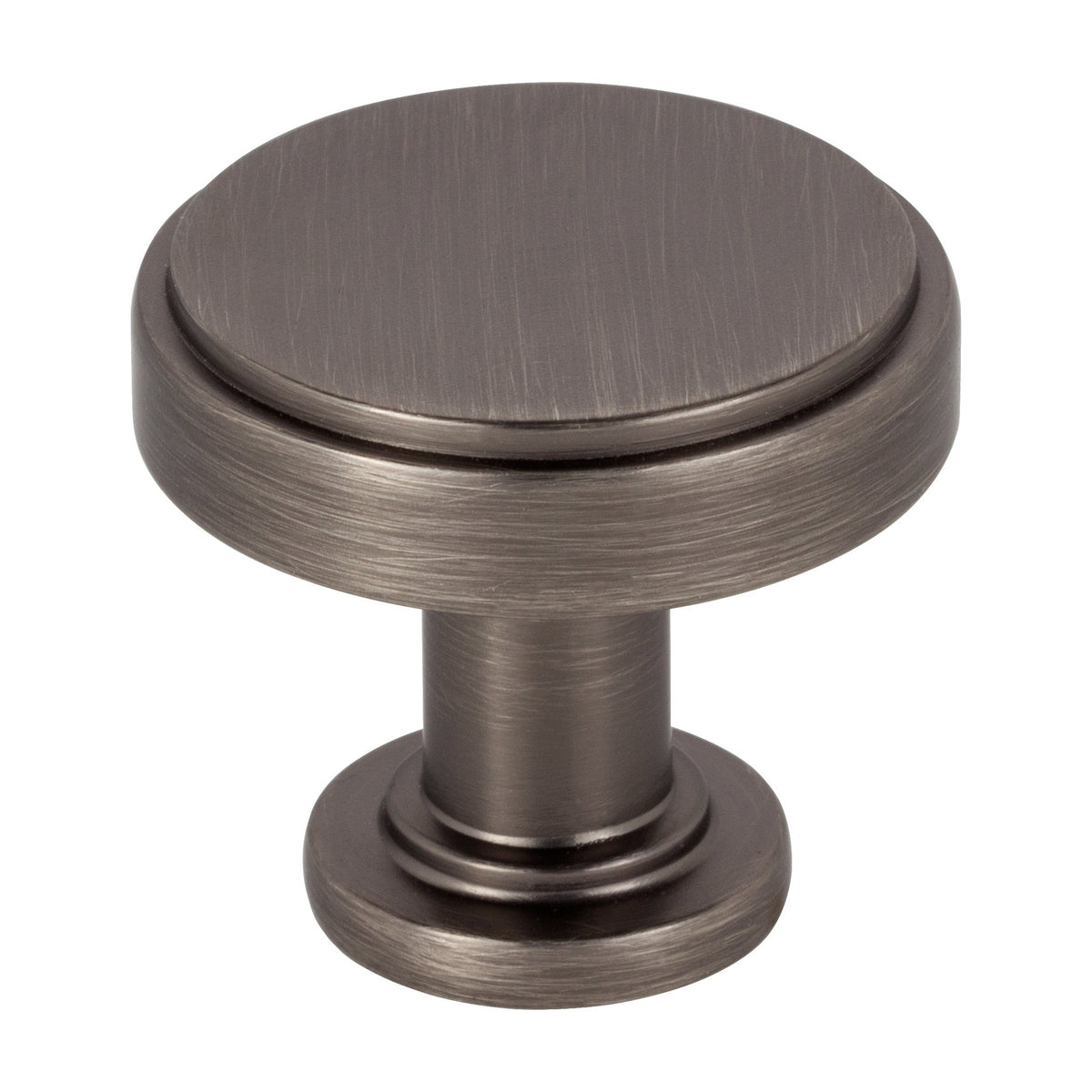 Jeffrey Alexander Richard Handle in Brushed Pewter, 1 1/4" Knob
