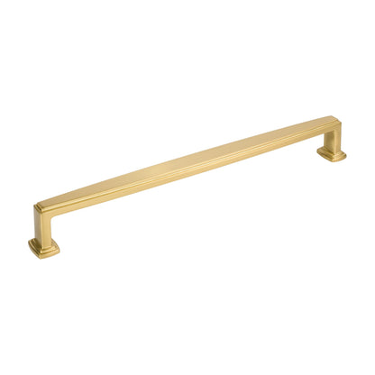Jeffrey Alexander Richard Handle in Brushed Gold, 12" Appliance Handle