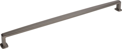 Jeffrey Alexander Richard Handle in Brushed Pewter, 18" Appliance Handle