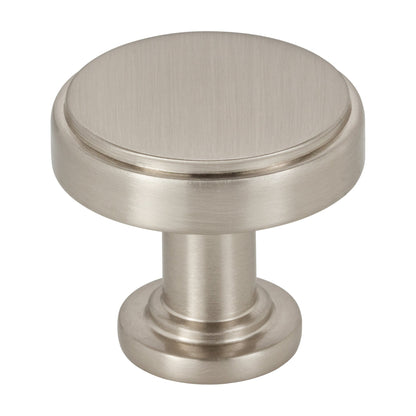Jeffrey Alexander Richard Handle in Satin Nickel, 1 1/4" Knob