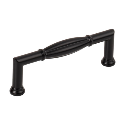 Jeffrey Alexander Southerland Handle in Matte Black, 3 3/4"