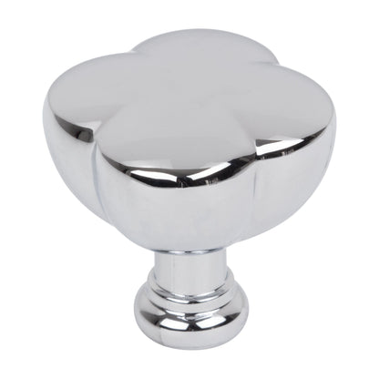 Jeffrey Alexander Southerland Handle in Polished Chrome, 1 1/4" Knob