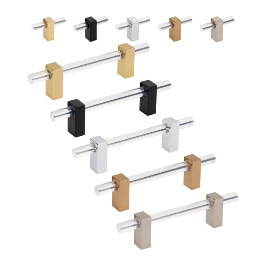 Jeffrey Alexander Spencer Handle knob and pull in all 5 finishes