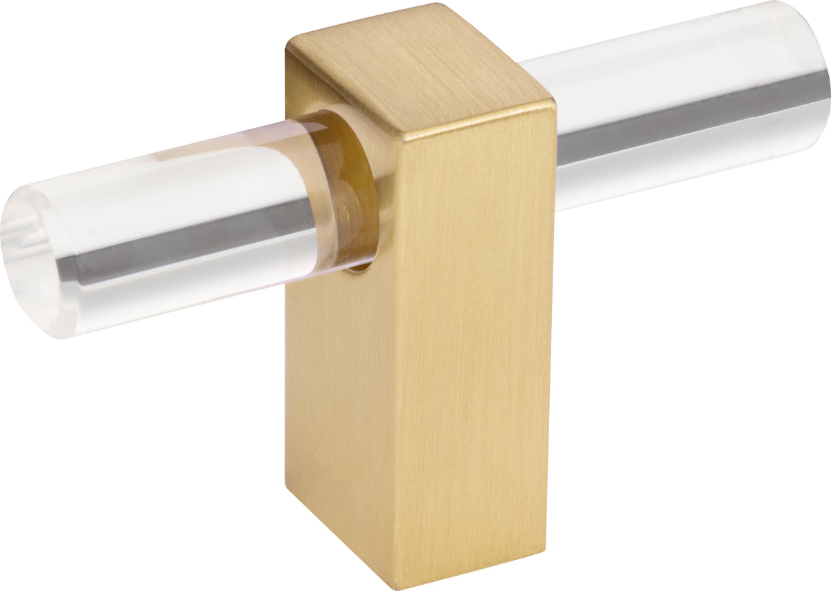 Jeffrey Alexander Spencer Handle in Brushed Gold, Knob