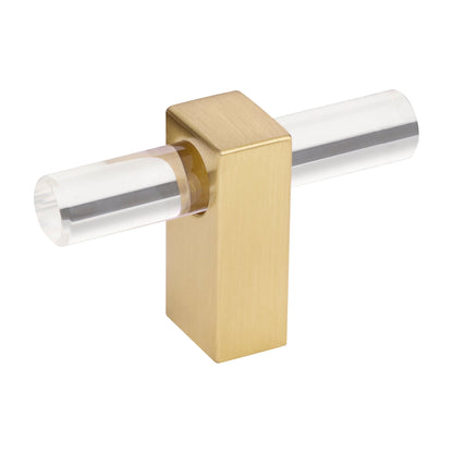 Jeffrey Alexander Spencer Handle in Brushed Gold, Knob