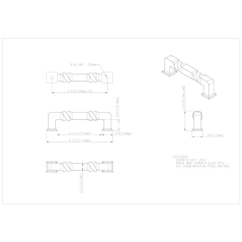 Jeffrey Alexander Tahoe Handle