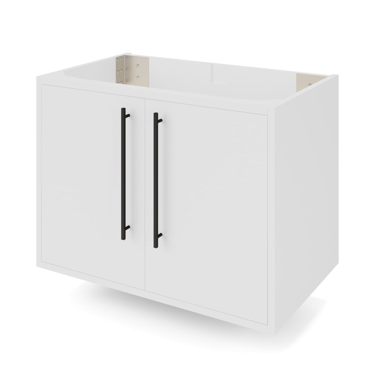 Jeffrey Alexander Tempest 30" Single Bowl Wall Mounted Bathroom Vanity, White
