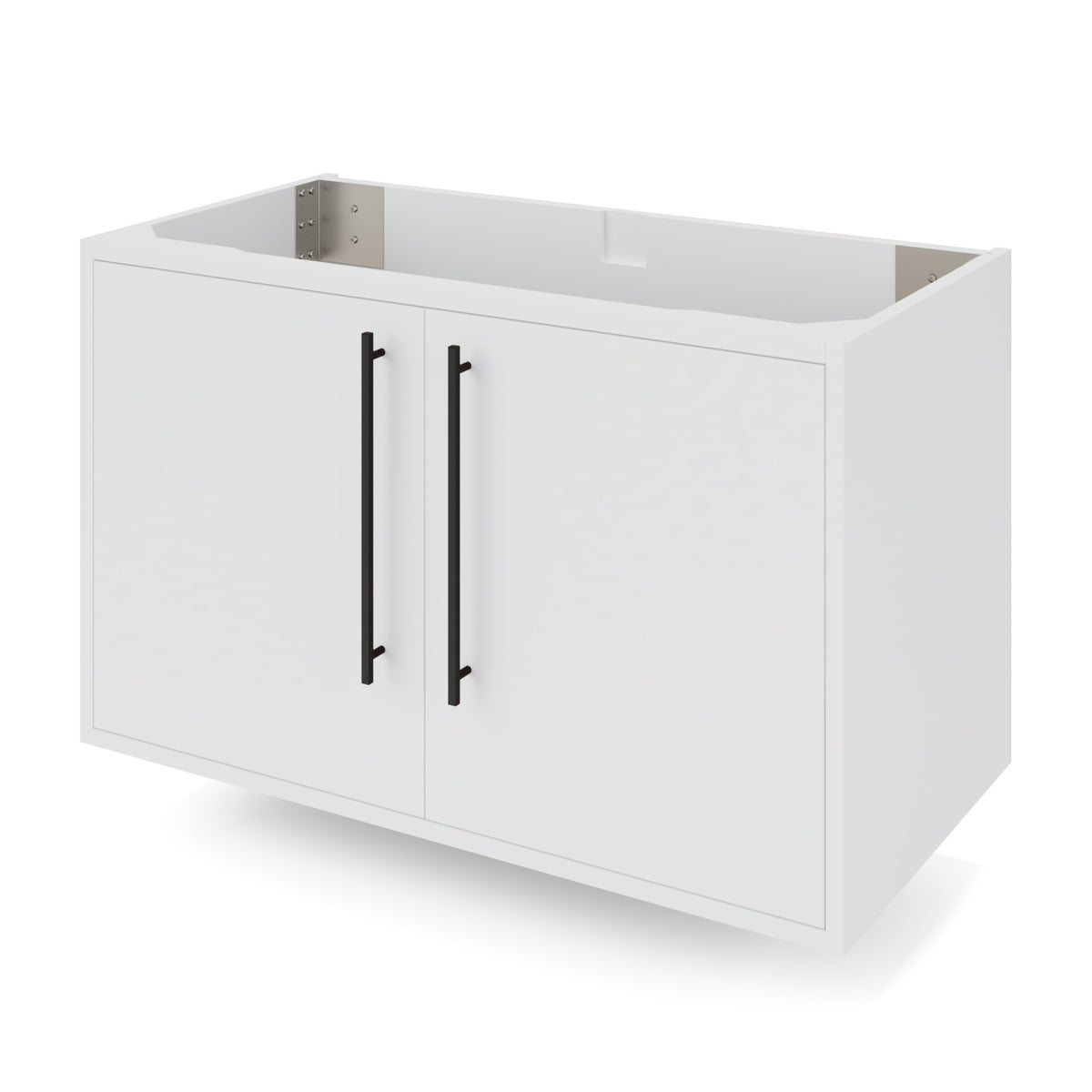Jeffrey Alexander Tempest 36" Single Bowl Wall Mounted Bathroom Vanity, White