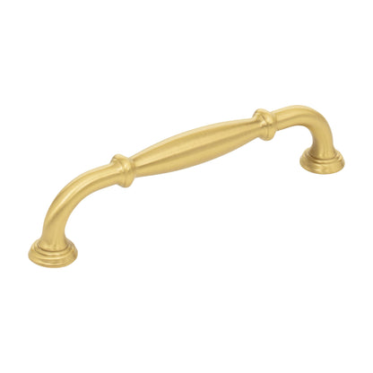 Jeffrey Alexander Tiffany Handle in Brushed Gold, 5"