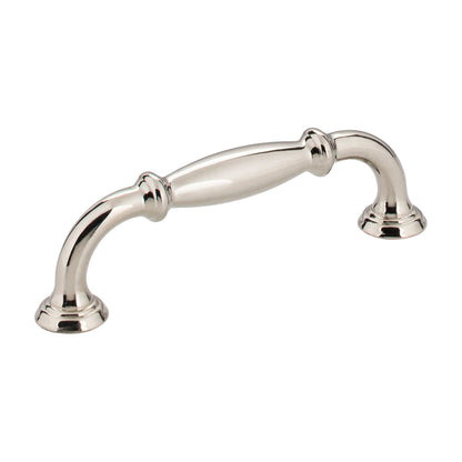 Jeffrey Alexander Tiffany Handle in Polished Nickel, 3 3/4"