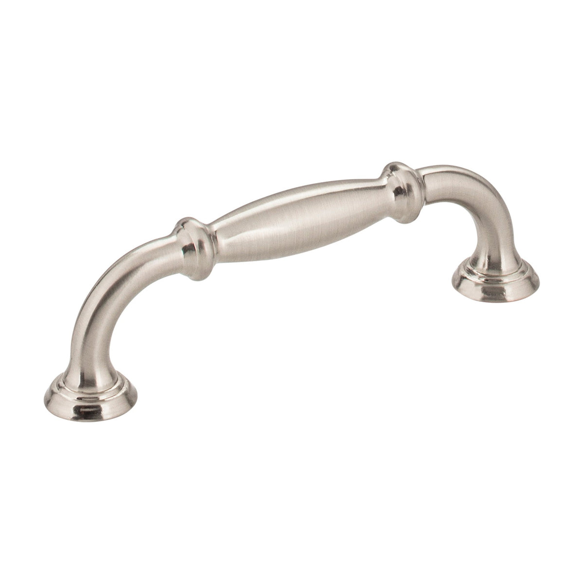 Jeffrey Alexander Tiffany Handle in Satin Nickel, 3 3/4"