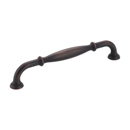 Jeffrey Alexander Tiffany Handle in Brushed Oil Rubbed Bronze, 6 1/4"