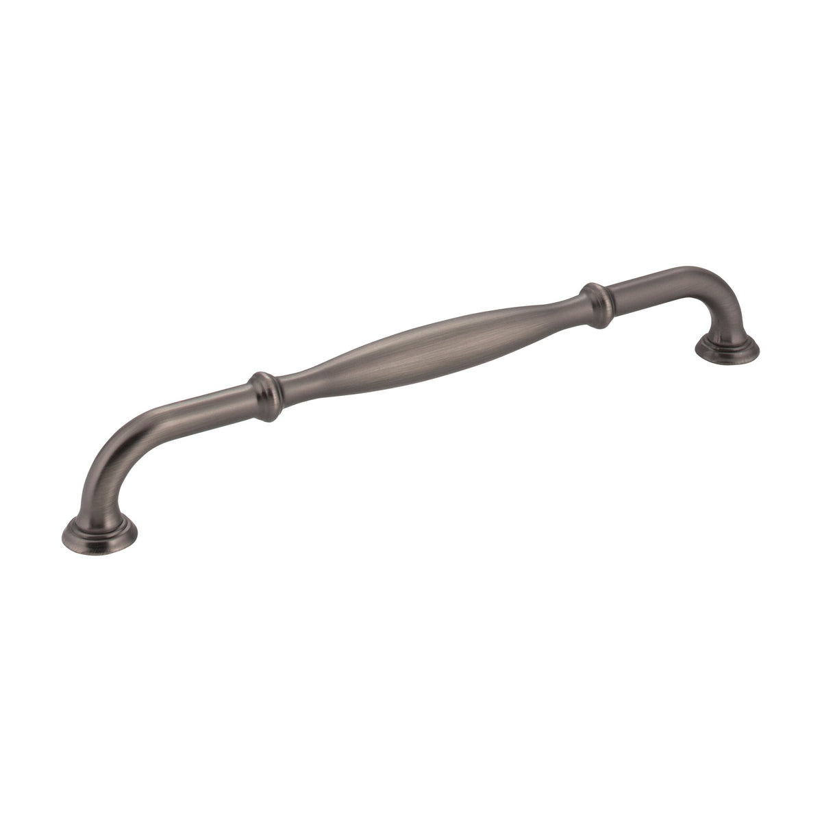 Jeffrey Alexander Tiffany Handle in Brushed Pewter, 8 13/16"