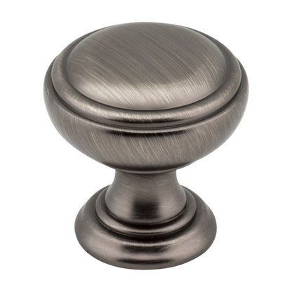 Jeffrey Alexander Tiffany Handle in Brushed Pewter, Knob
