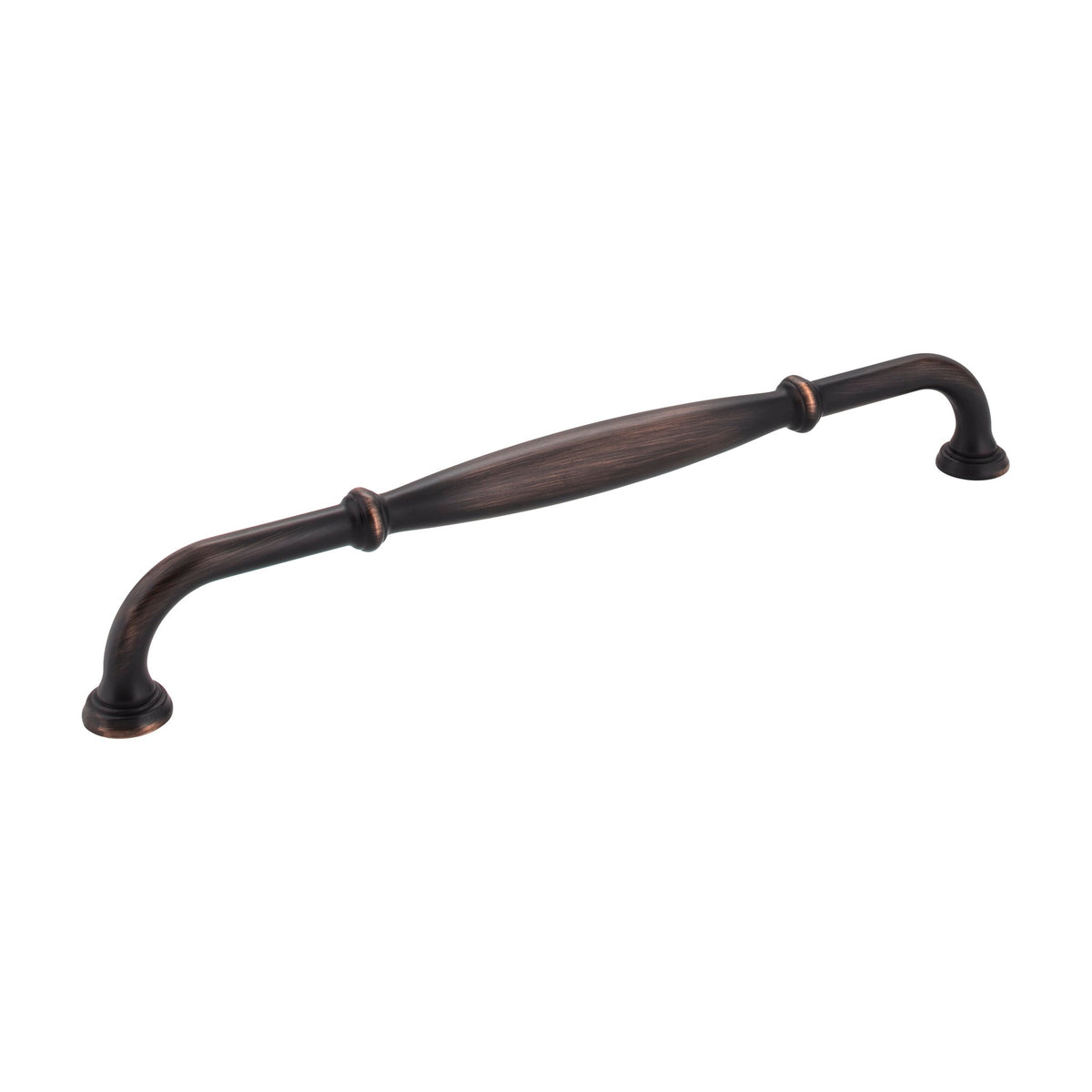 Jeffrey Alexander Tiffany Handle in Brushed Oil Rubbed Bronze, 12" Appliance Handle