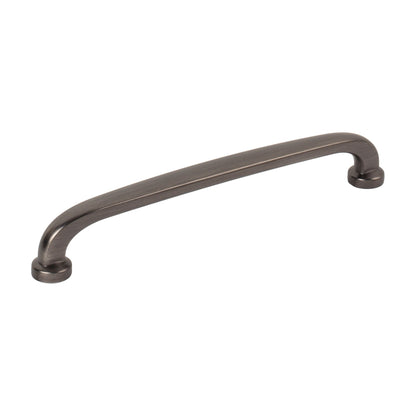 Jeffrey Alexander Weser Handle in Brushed Pewter, 6 1/4"