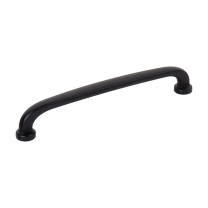 Jeffrey Alexander Weser Handle in Matte Black, 6 1/4"