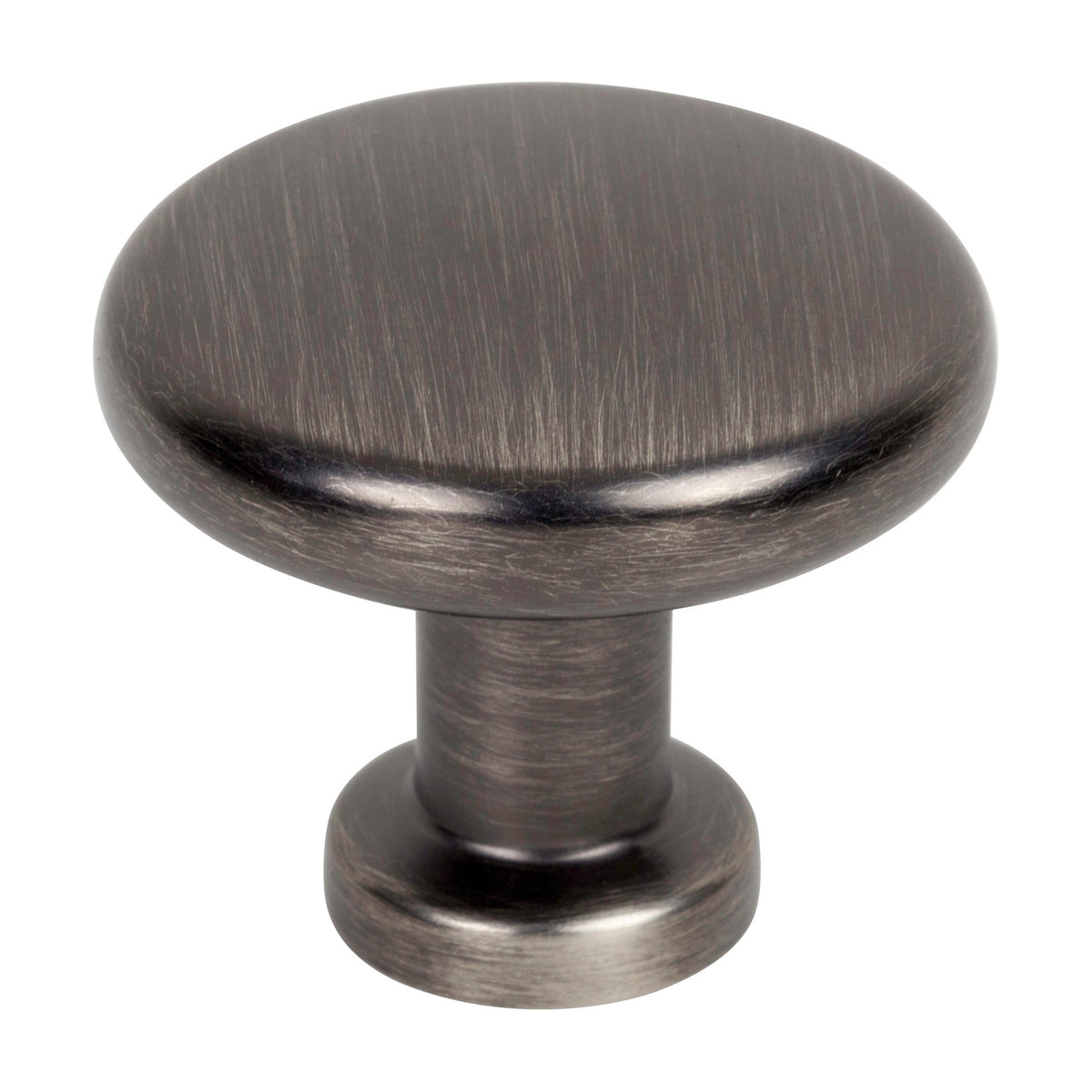Jeffrey Alexander Weser Handle in Brushed Pewter, Knob