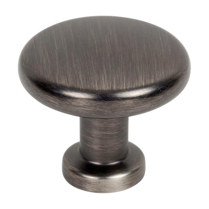 Jeffrey Alexander Weser Handle in Brushed Pewter, Knob