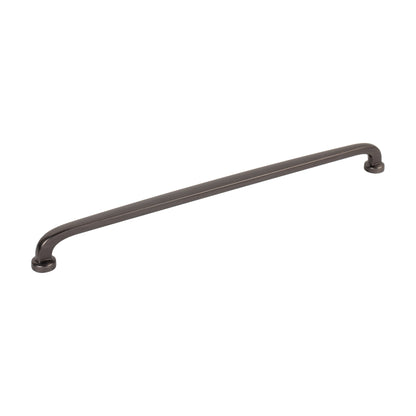 Jeffrey Alexander Weser Handle in Brushed Pewter, 12"